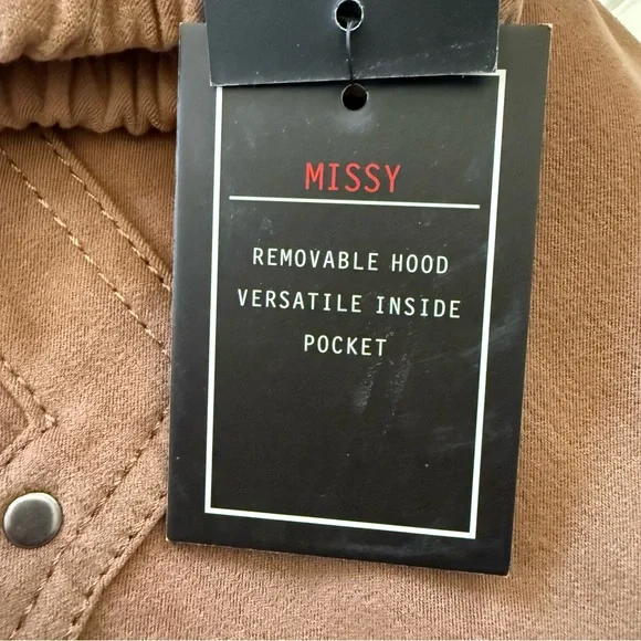 🚫SOLD🚫NWT Fleet Street Microsuede Removable Hood Jacket Coat Large - Picture 5 of 16
